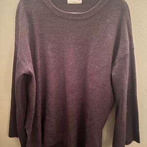 Zenana Outfitters Purple Crew Neck Sweater